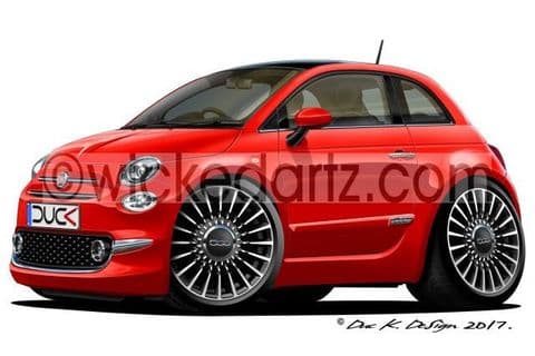 Fiat 500 1.2 2016+ Red DK (Items from £9.50)