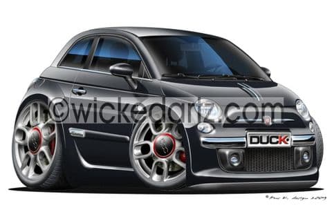 Fiat 500 Black DK (Items from £9.50)