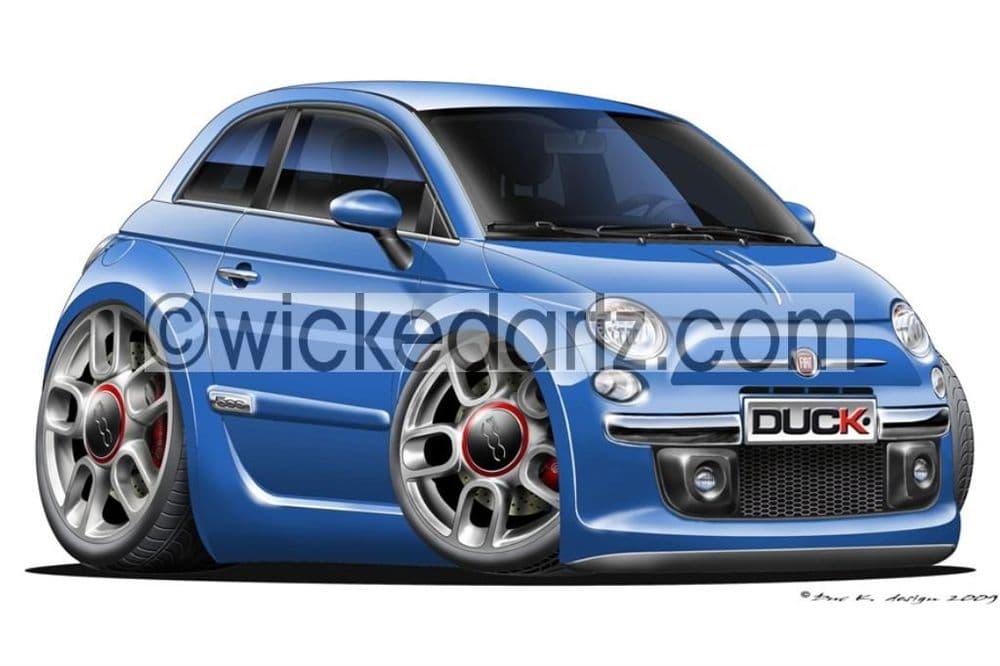 フィアット500 ブルー DK アイテム