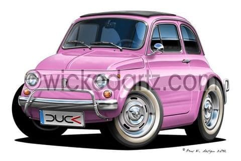 Fiat 500 Classic Pink DK (Items from £9.50)