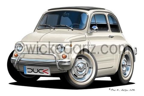 Fiat 500 Classic White DK (Items from £9.50)