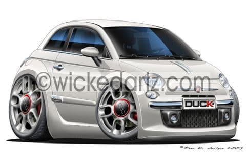 Fiat 500 White DK (Items from £9.50)