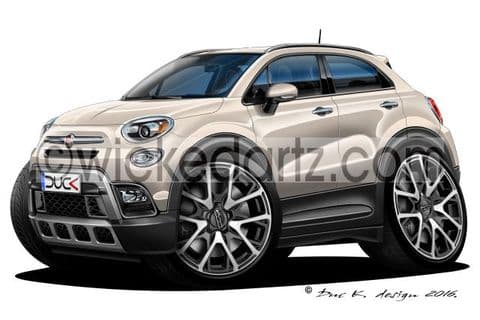 Fiat 500X Crossover Art Grey DK (Items from £9.50)
