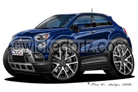 Fiat 500X Crossover Blue DK (Items from £9.50)