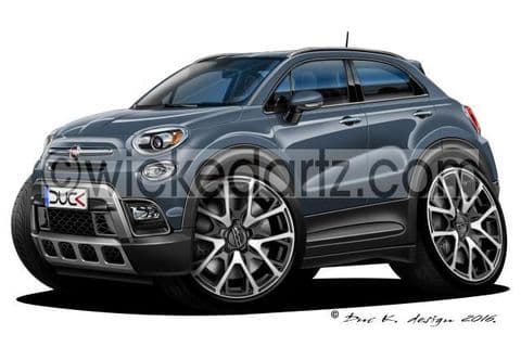 Fiat 500X Crossover Grey DK (Items from £9.50)