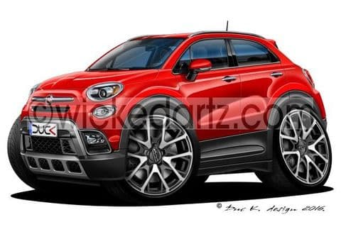 Fiat 500X Crossover Red DK (Items from £9.50)