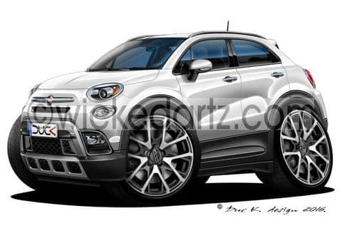 Fiat 500X Crossover White DK (Items from £9.50)