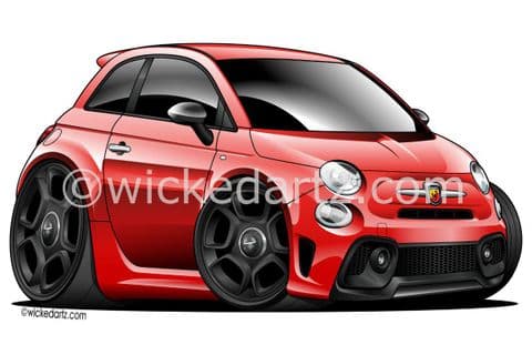 Fiat Abarth F595 2021+ Red (Items from £9.50)