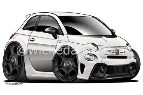 Fiat Abarth F595 2021+ White (Items from £9.50)