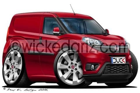 Fiat Doblo Small Van Burgundy DK (Items from £9.50)