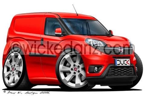 Fiat Doblo Small Van Red DK (Items from £9.50)
