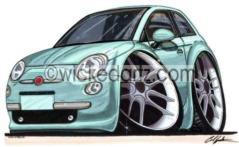 Fiat New 500 Mint Green (Items from £9.50)