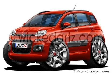 Fiat Panda MK3 Orange DK (Items from £9.50)