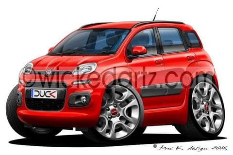 Fiat Panda MK3 Red DK (Items from £9.50)