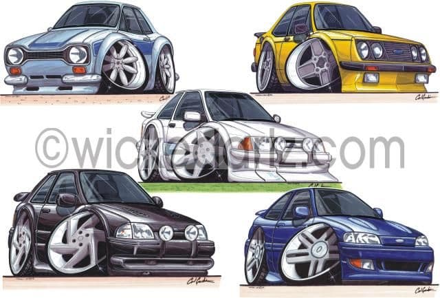 Ford 5 Escort's  (Items from £9.50)