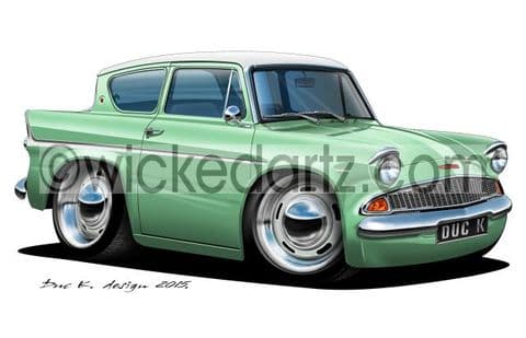 Ford Anglia 105E Saloon Light Green DK (Items from £9.50)