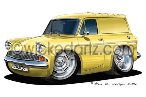 Ford Anglia Van Yellow DK (Items from £9.50)