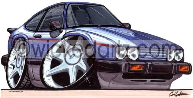 Ford Capri 2.8i Blue  (Items from £9.50)