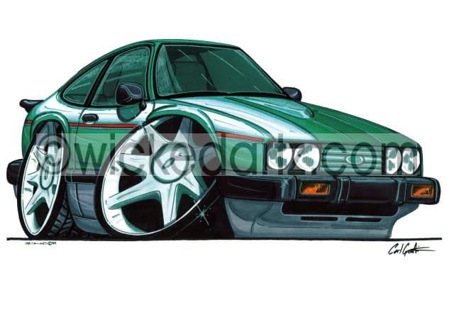 Ford Capri 2.8i Green  (Items from £9.50)