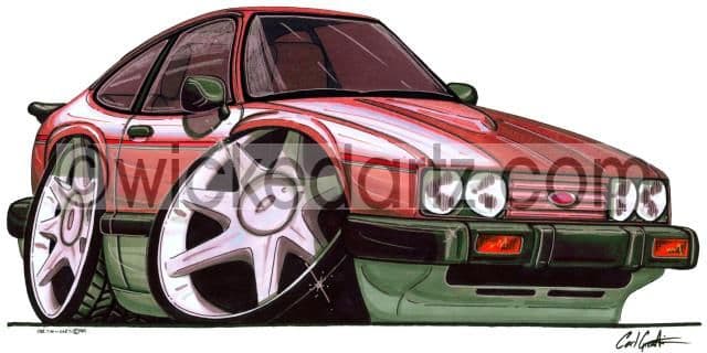 Ford Capri 2.8i Red  (Items from £9.50)