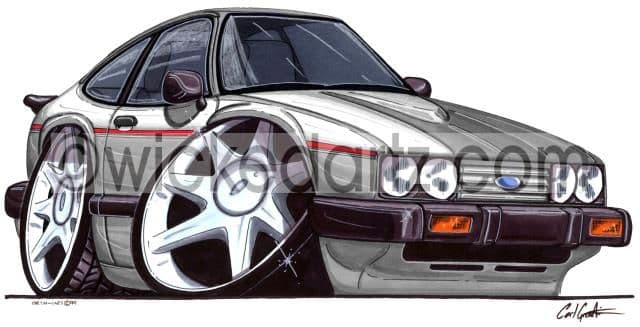 Ford Capri 2.8i Silver  (Items from £9.50)