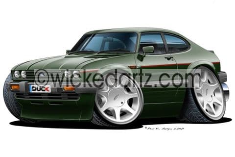 Ford Capri MK2 2.8i Green DK (Items from £9.50)