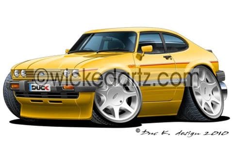 Ford Capri MK2 2.8i Yellow DK (Items from £9.50)