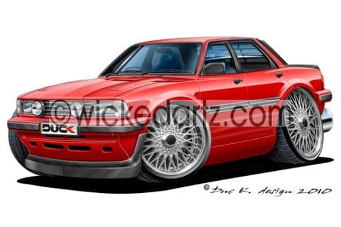 Ford Cortina XR6 1986 Red DK (Items from £9.50)
