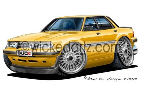 Ford Cortina XR6 1986 Yellow DK (Items from £9.50)