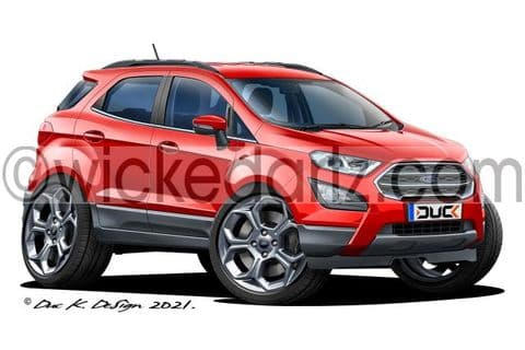 Ford EcoSport ST Line SUV Red DK (Items from £9.50)