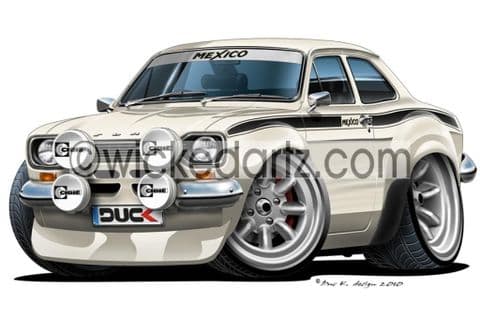 Ford Escort MK1 Mexico White DK (Items from £9.50)