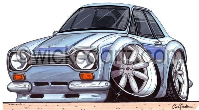 Ford Escort MK1 RS2000 Blue (Items from £9.50)