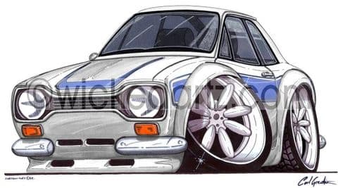 Ford Escort MK1 RS2000 Silver (Items from £9.50)