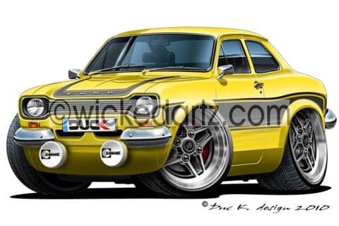 Ford Escort MK1 RS2000 Yellow DK (Items from £9.50)