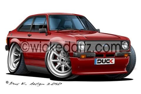 Ford Escort MK2 Mexico Burgundy DK (Items from £9.50)