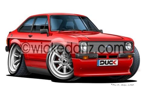 Ford Escort MK2 Mexico Red DK (Items from £9.50)