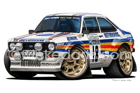 Ford Escort MK2 Rally Car 'Rothmans' DK (Items from £9.50)