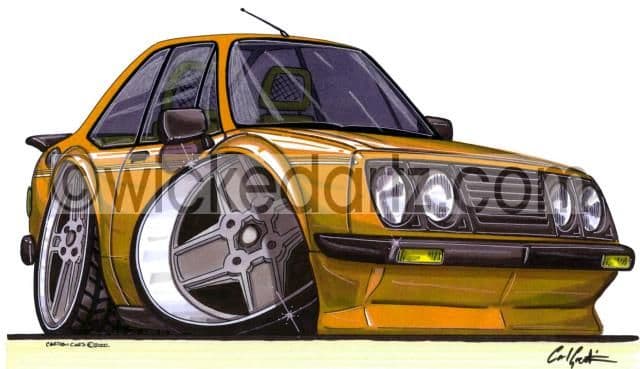 Ford Escort MK2 RS2000 Orange  (Items from £9.50)