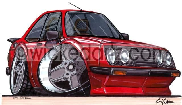Ford Escort MK2 RS2000 Red (Items from £9.50)