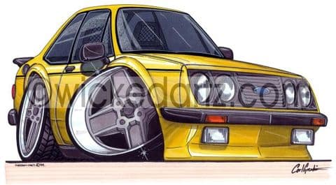 Ford Escort MK2 RS2000 Yellow (Items from £9.50)