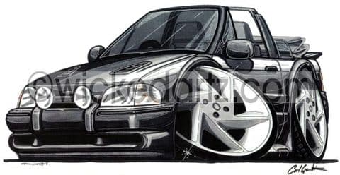 Ford Escort MK4 Cabriolet Black (Items from £9.50)