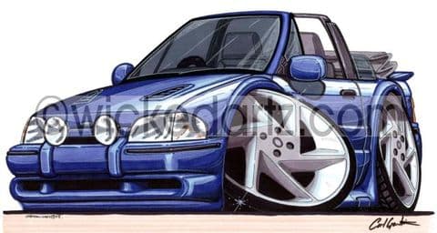 Ford Escort MK4 Cabriolet Blue (Items from £9.50)