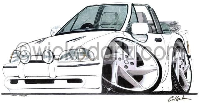 Ford Escort MK4 Cabriolet White (Items from £9.50)