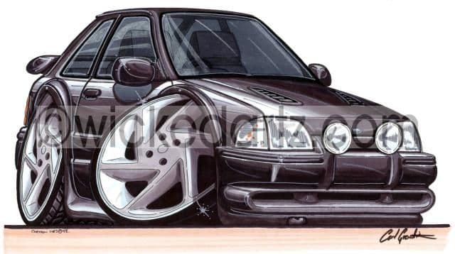 Ford Escort MK4 RS Turbo Black  (Items from £9.50)
