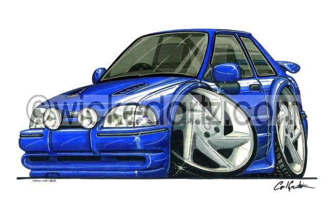 Ford Escort MK4 RS Turbo Blue (Items from £9.50)