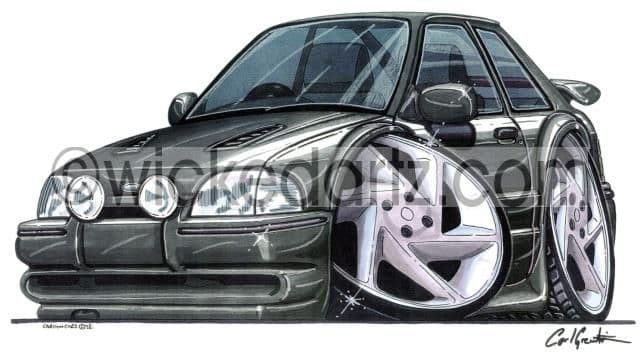 Ford Escort MK4 RS Turbo Grey  (Items from £9.50)