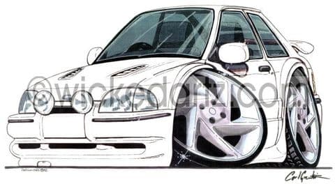 Ford Escort MK4 RS Turbo White (Items from £9.50)