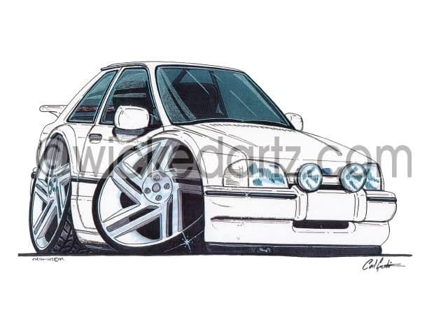 Ford Escort MK4 XR3i White  (Items from £9.50)