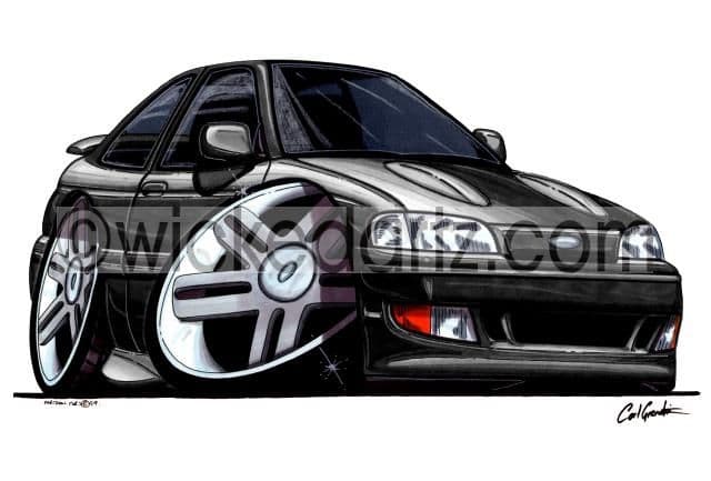 Ford Escort MK5 RS2000 Black  (Items from £9.50)