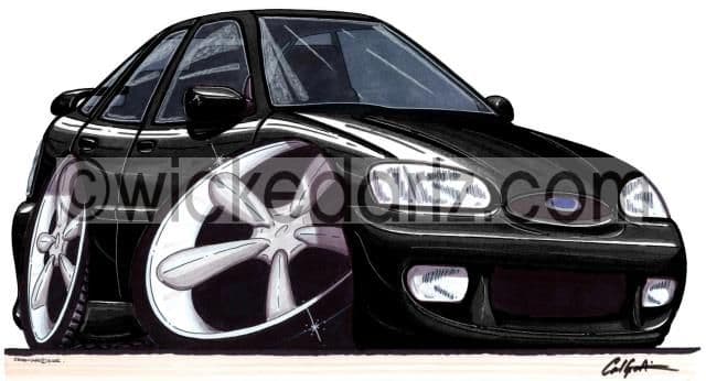 Ford Escort MK6 GTi Black  (Items from £9.50)